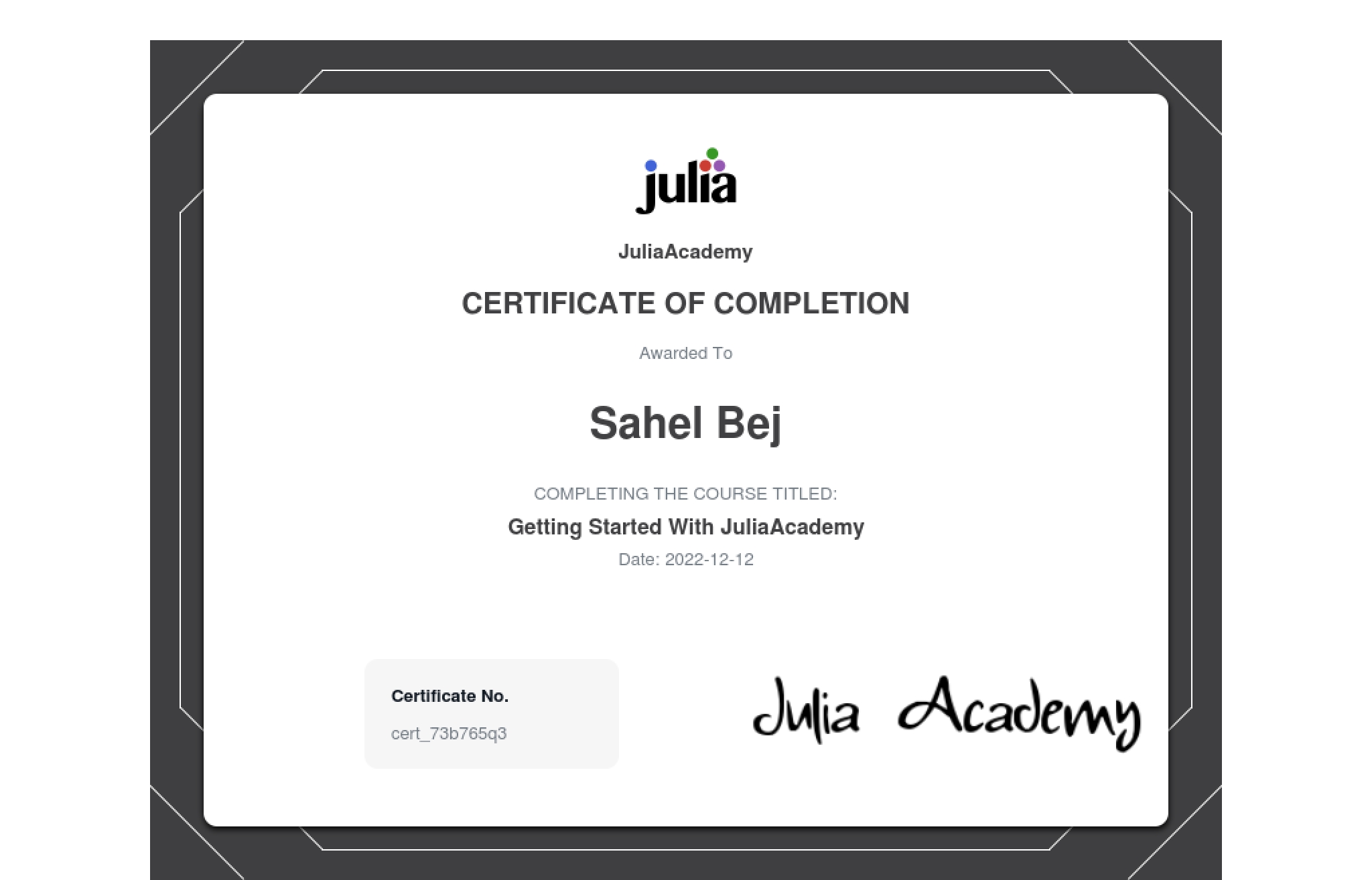 Getting started with Julia